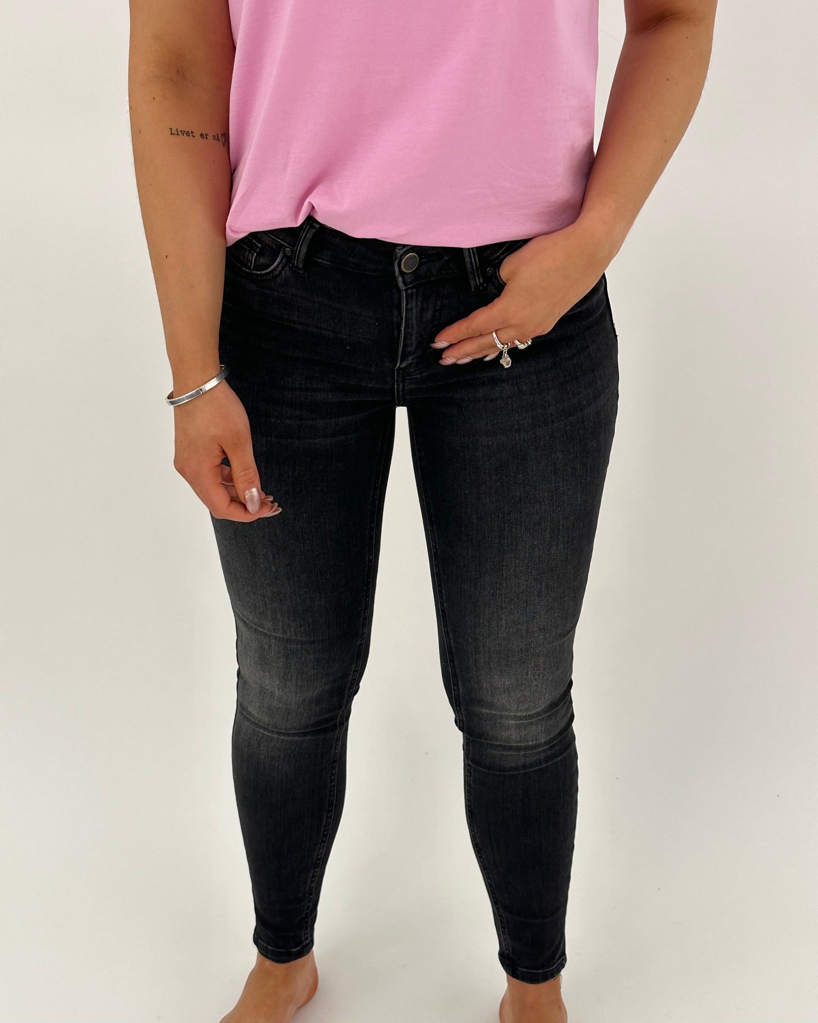 VMFLASH Skinny Jeans - Black Denim